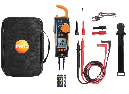 Set Premium pinza vatimétrica testo 770-3 - Con accesorios prácticos para facilitar la medición